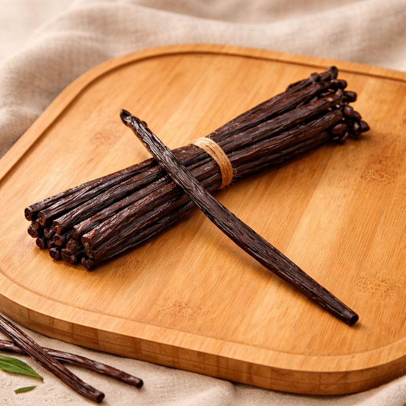 2 Gousses de Vanille Tsy Taitry de Madagascar - 20 à 22 cm