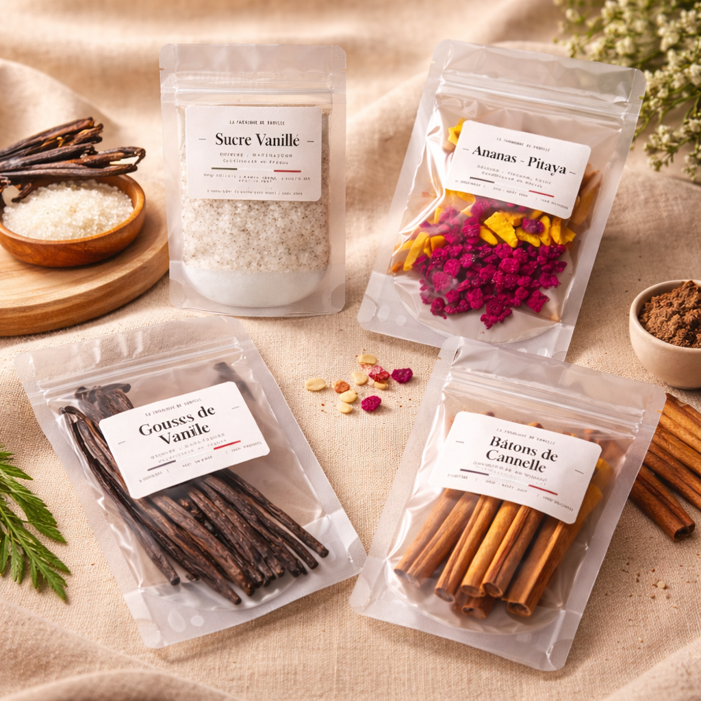 Pack de Boisson « maison » Vanille - Ananas / Pitaya - 4 produits